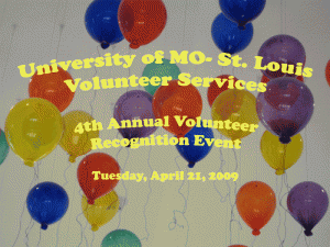 UM- St. Louis Volunteer Services 4th Annual Recognition Event