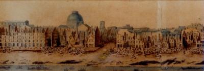 St. Louis Riverfront after the Great Fire of 1849 by Lamasson