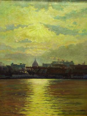 St. Louis Riverfront by Frederick Oakes Sylvester