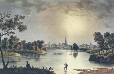 View of St. Louis from South of Chouteau's Pond by John Caspar Wild