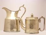 Plated Silver Milk Pitcher and Tea Pot