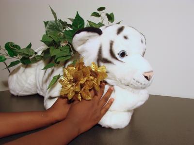 Me and the White Tiger with Flower
