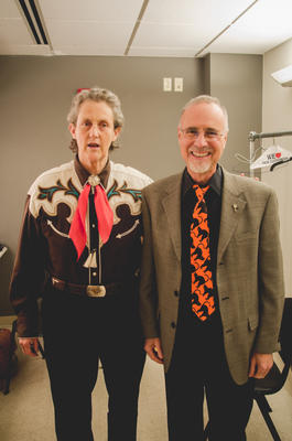 Guest speaker Temple Grandin and Chancellor George color.jpeg